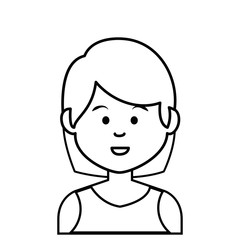 Obraz na płótnie Canvas cute businesswoman avatar character vector illustration design