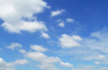 Blue sky background with clouds