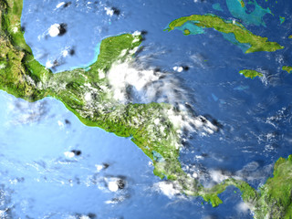 Central America on planet Earth