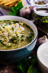 Thick meat soup