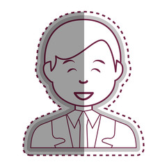 young businessman avatar character vector illustration design