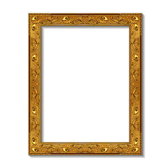 frame gold color with shadow