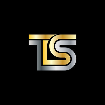 Initial Letter TS Linked Design Logo