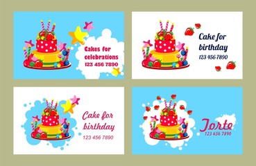 cake business card