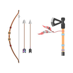 Wild west american indian designed element traditional art concept and native tribal ethnic feather culture ornament for the design vector illustration.