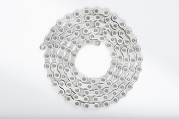 Bicycle chain circle shape