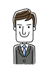 男性ビジネスマン：ポーズ