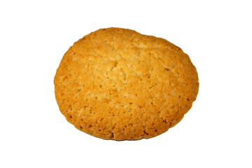 Corn cookie isolated on white background