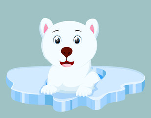 Cute Polar Bear cartoon 