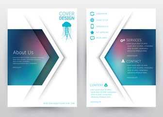 Cover Design Vector template set  Brochure, Annual Report, Magazine, Poster, Corporate Presentation, Portfolio, Flyer, Banner, Website. A4 size