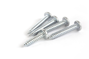 Screws on white