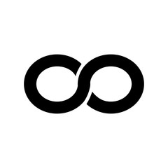 Infinity symbol isolated