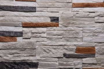 Stone grey orange wall texture background natural color