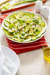 Green Avocado, Courgette cucumber carpaccio