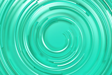 Blue concentric spiral on blue background