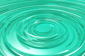 Blue concentric spiral on blue background