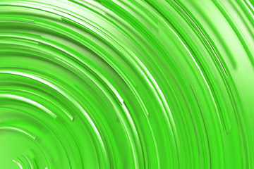 Green concentric spiral on green background - 140745380