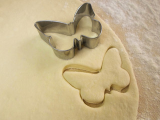 Shape butterfly dough