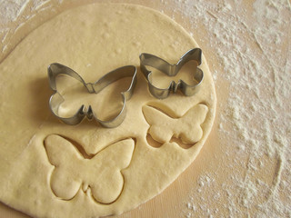 Shape butterfly dough