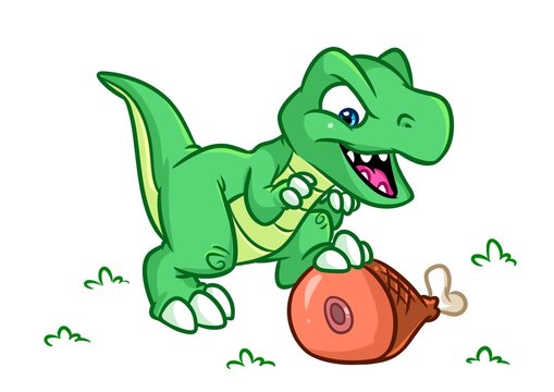 Dinosaur  cartoon Illustrations isolated image animal character