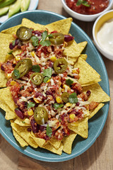 Quinoa chilli nachos