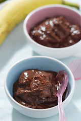 Banana chilli chocolate vegan ice cream
