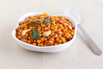 Crispy and spicy savory, an Indian vegetarian snack, usually eaten with coffee or tea.