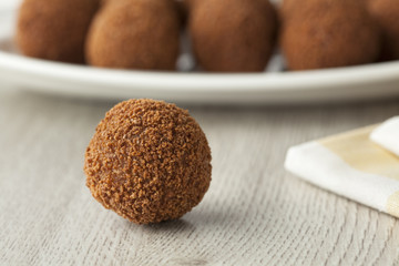 Dutch traditional snack bitterballen