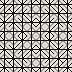 Geometric Ethnic Background with Symmetric Lines Lattice. Vector Abstract Seamless Pattern.