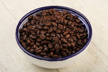 Roasted coffee beans