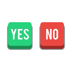 Buttons Yes or No