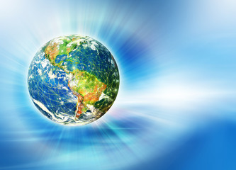Earth from Space. Best Internet Concept of global business from concepts series. Elements of this image furnished by NASA. 3D illustration
