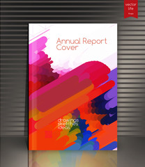 Annual report  background. Cover design. 