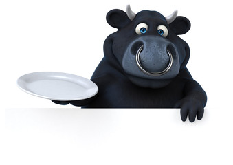 Black bull - 3D Illustration