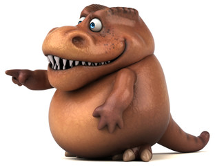Fun Trex - 3D Illustration © Julien Tromeur