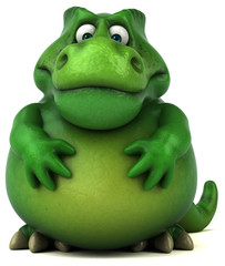 Fun dinosaur - 3D Illustration