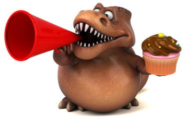 Fun Trex - 3D Illustration © Julien Tromeur