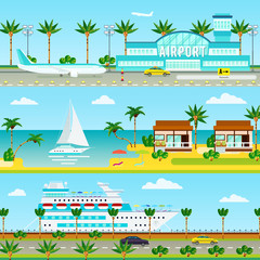 Summer Cruise Vacation Banners