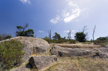 You Yangs split rock landscape