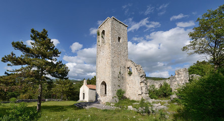 Fototapeta na wymiar Old church in Hreljin / Croatia