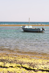 Obraz premium Seascape with boat