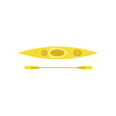 Flat kayak icon