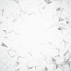 Abstract Background Connected Dots - obrazy, fototapety, plakaty