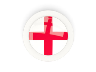 Round flag of england with carbon frame