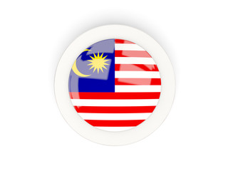 Round flag of malaysia with carbon frame