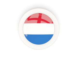 Round flag of netherlands with carbon frame