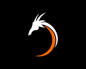 abstract dragon logo