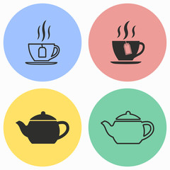Tea icon set.