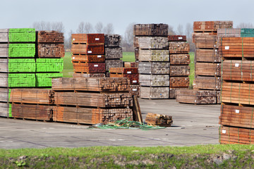 Industrial storage of hardwood