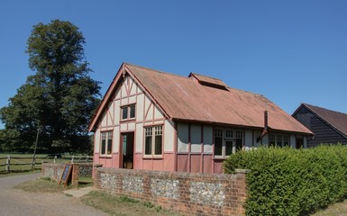 village typique et traditionnel en angleterre